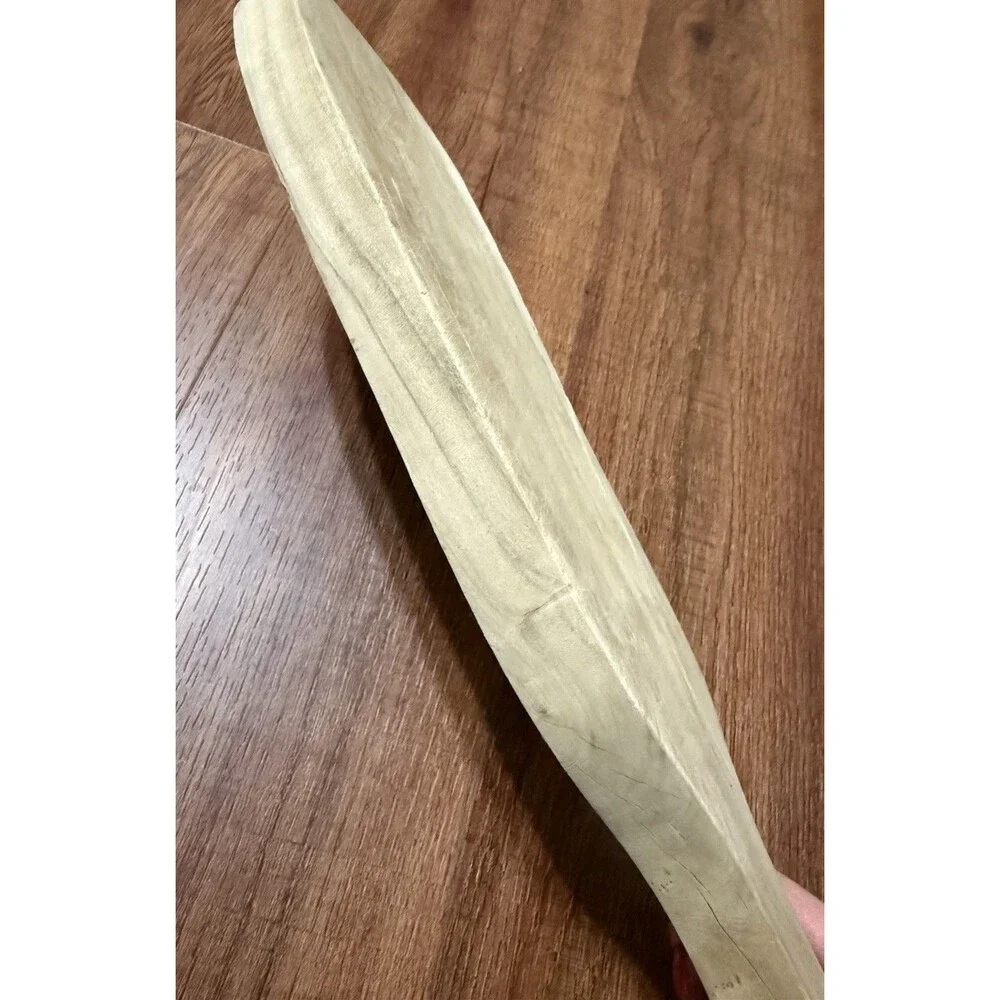 Vintage Wooden Handled Cutting Board Hang Hole Country Kitchen 15” L